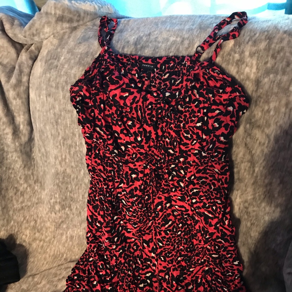 Leopard print casual dress